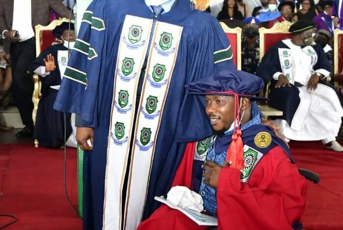 Governor Nyesom Ezenwo Wike has honoured a student living with disability, James E. Daniel