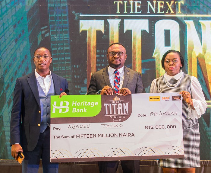 Heritage Bank empowers elderly caregiver with N15m in “The Next Titan Season 8”