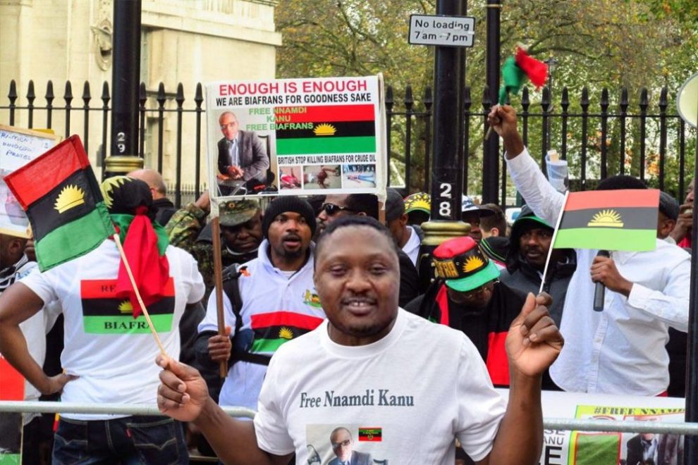 IPOB members in Canada stage peaceful protests against unlawful arrest, dehumanization of Nnamdi Kanu, demand immediate release