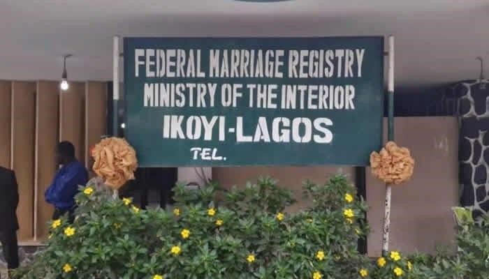 Ikoyi Registry: FG dismisses annulment, insists on rights to conduct marriages