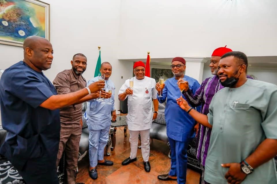 PDP national leaders hold closed-door meeting with Orji Kalu