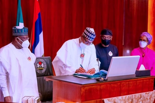 Buhari accuses NASS of budget padding after signing 2022 Appropriation Bill