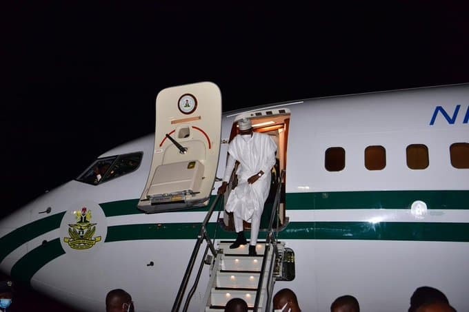 Buhari arrives Kaduna on working visit