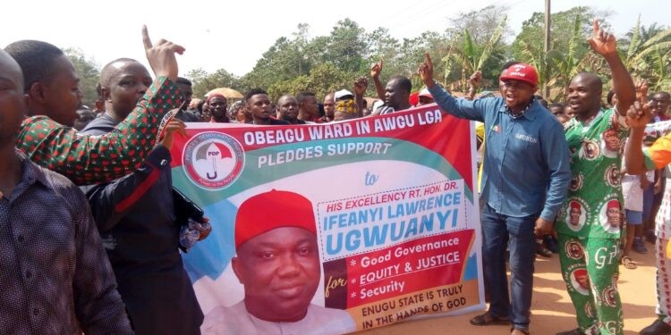 Enugu LG polls: Aninri, Awgu people pledge loyalty to Ugwuanyi