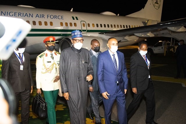 Buhari lands in Addis Ababa for African Union meeting