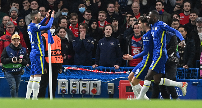 Chelsea beat Lille 2-0 in Champions League last 16 first leg