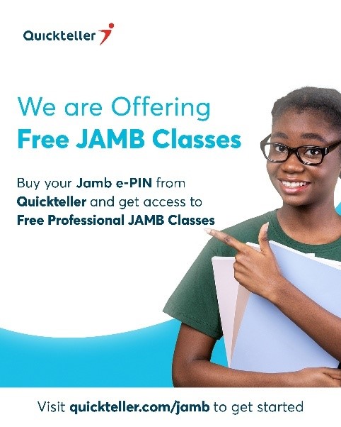 JAMB ePINs 2022: Quickteller to reward candidates with free tutorials