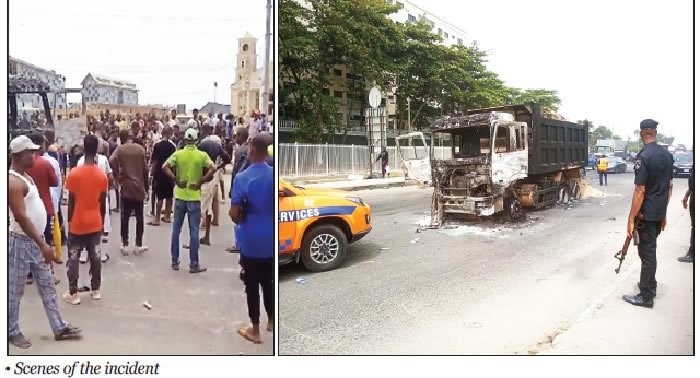 Police, protesters clash in Lagos as truck crushes two to death