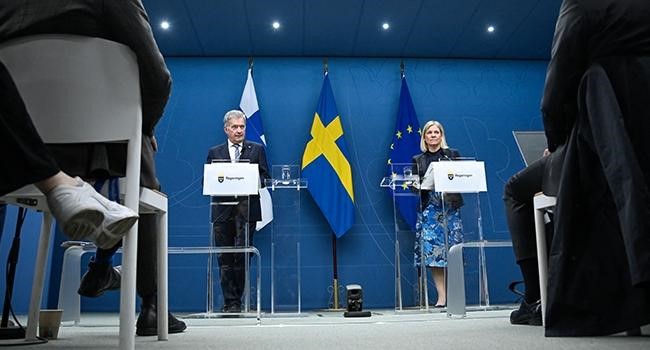 Sweden, Finland to submit NATO membership bids today