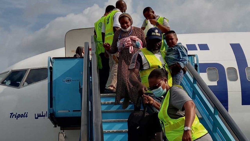 NEMA receives 166 Nigerians from Libya