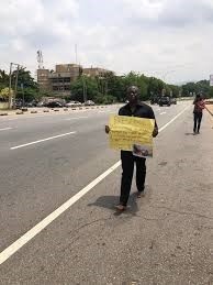 Reps member protests in Abuja over kidnapping of Nigerians