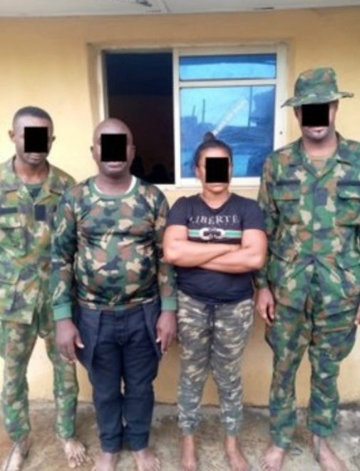 Police nab 4 fake soldiers in Lagos