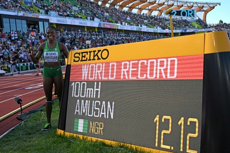 Tobi Amusan smashes 100m hurdles world record at World Championships