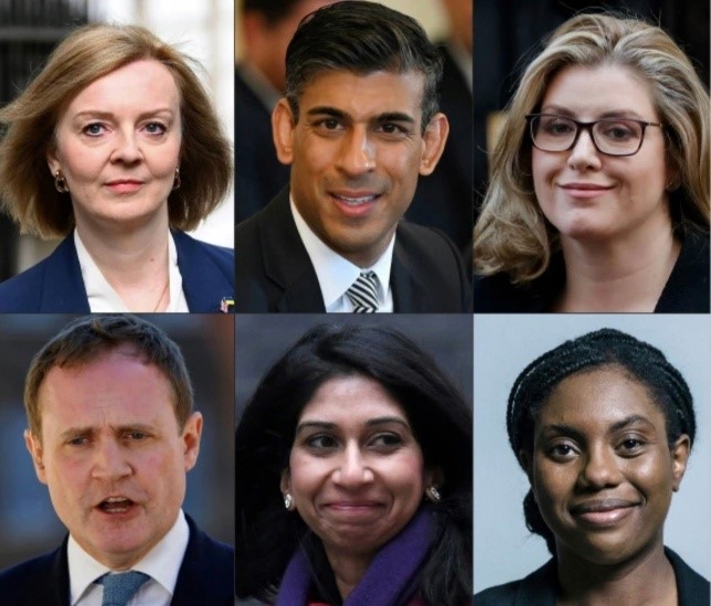 Six candidates still in race to replace Boris Johnson