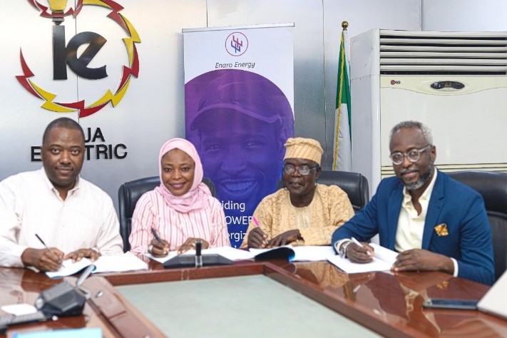 24 hours power supply: Ikeja Electric signs tripartite agreement with Enaro Energy, Ayobo community