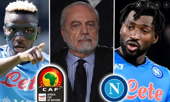 AFCON: CAF condemns Napoli’s president for threatening African players