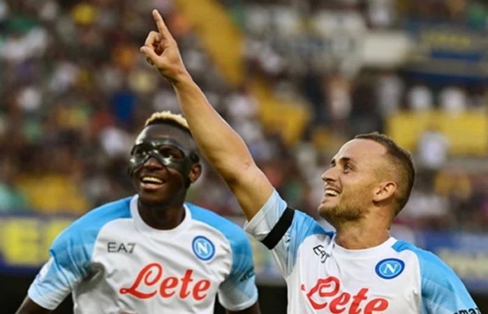 Osimhen shrugs off racist abuse to score in League opener