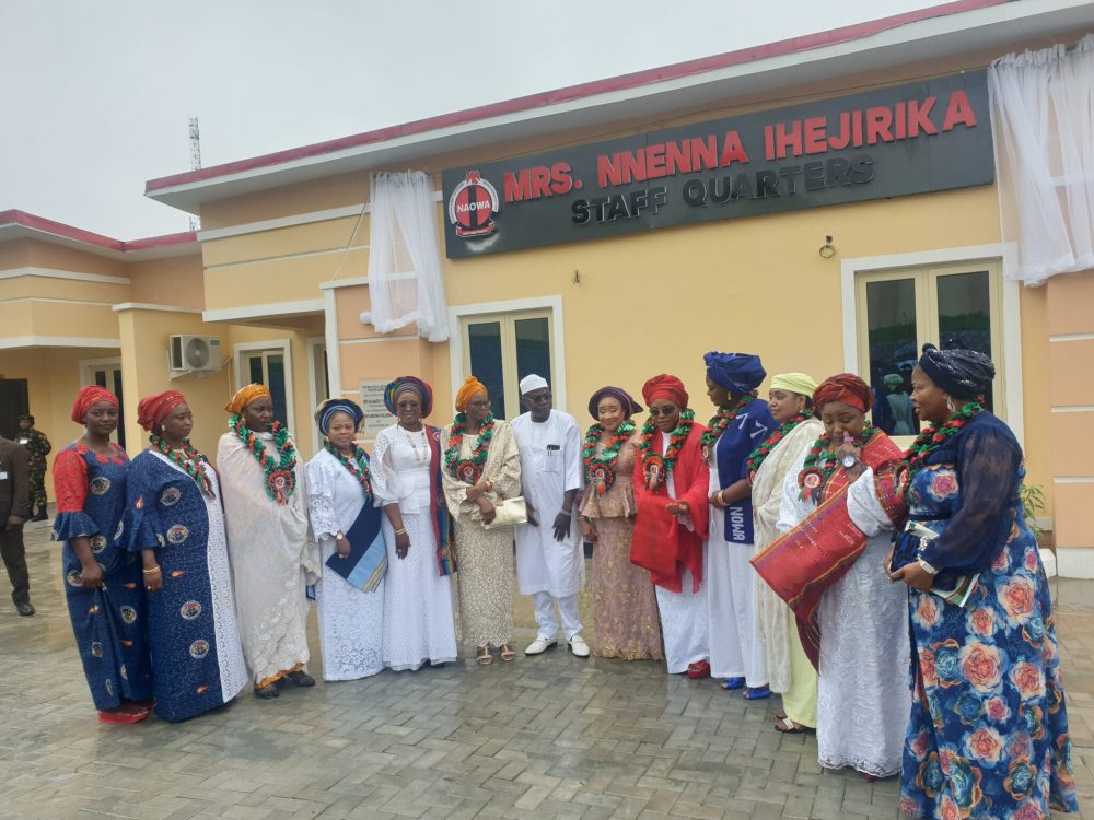 NAOWA dedicates staff quarters, multi-purpose hall to Ihejirika, Bamaiyi