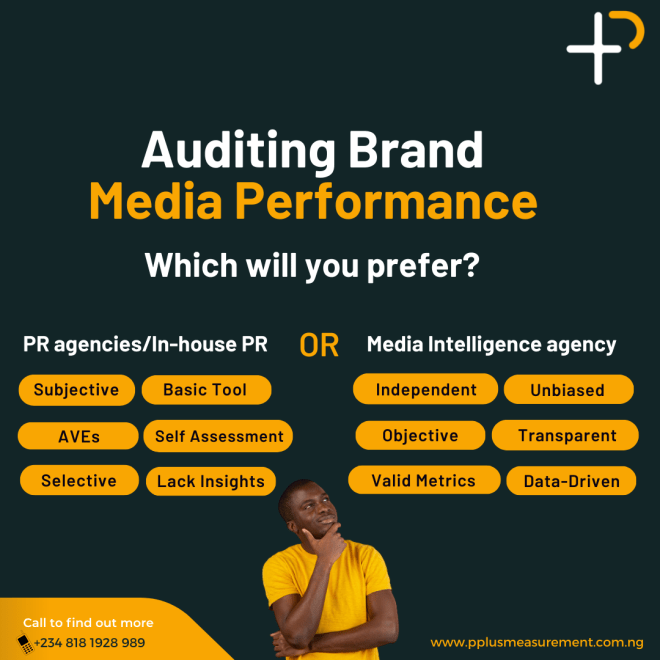 Auditing brand media performance PR agency or media intelligence specialist?