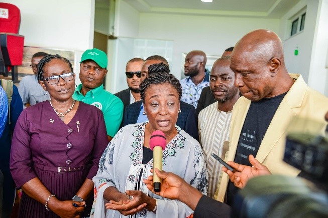 Edo readies for women football tournament as Betsy Obaseki inspects stadium, other facilities