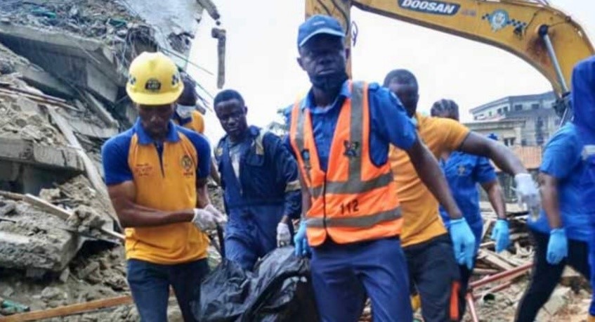 Death toll climbs to 6 in Lagos building collapse as search continues
