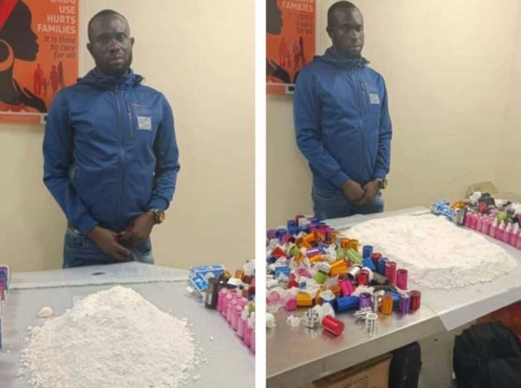 NDLEA nabs man with cocaine after 7 years in Ethiopian jail