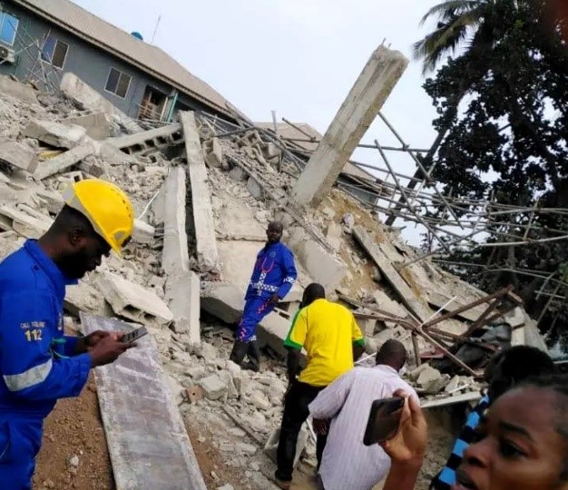 Seven-storey building collapses in Lagos, kills two