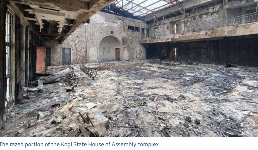 Fire razes Kogi Assembly Complex