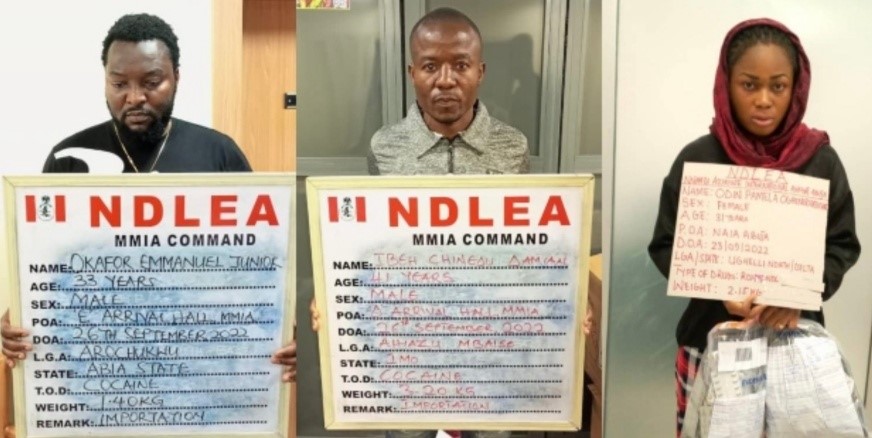 NDLEA arrests ex-footballer, 2 others for drug smuggling