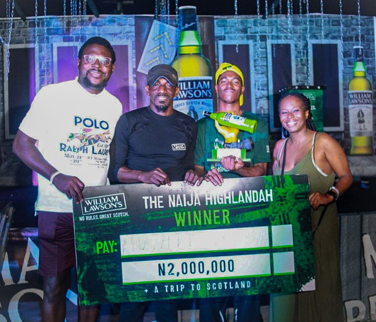Akinwale Awatt emerges William Lawson’s first Naija Highlandah, wins N2m  all-expense-paid trip to Scotland
