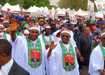 12 opposition parties back PDP in Enugu as G-5 Governors express confidence in party’s victory