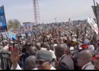 Power outage disrupts APC rally, stops Buhari, Tinubu’s speeches