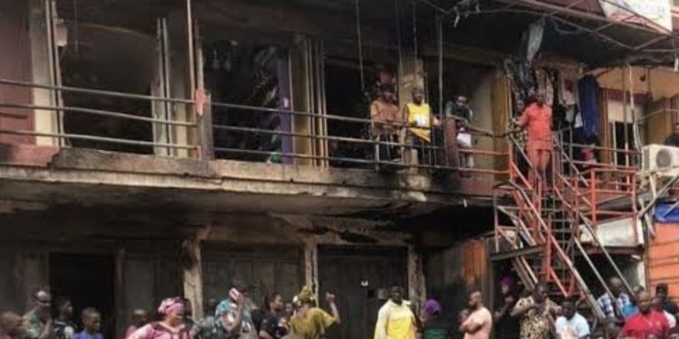 Traders bemoan losses as fire guts Lagos Balogun market
