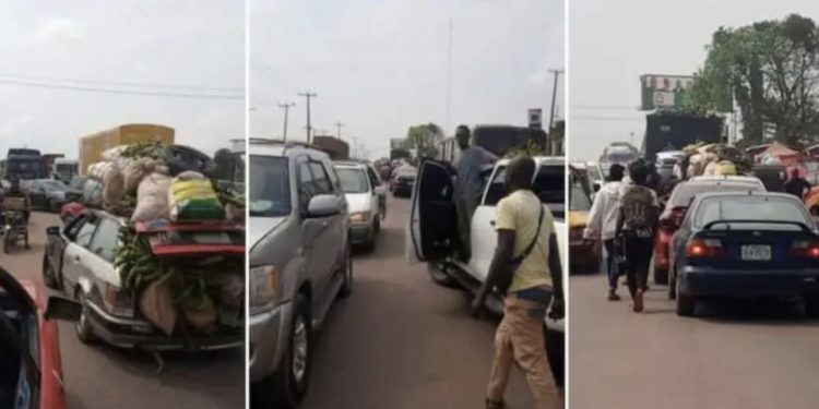 Protesters block Lagos-Benin road over fuel price hike, scarcity