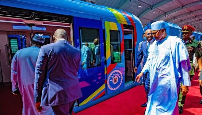 Buhari commissions Lagos Blue Line rail