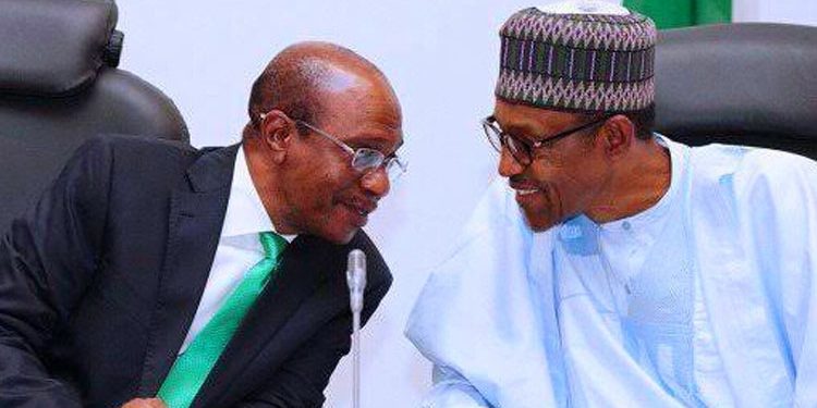 Buhari, Emefiele meet at Aso Rock Villa