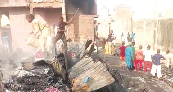 Traders count losses as fire guts 80 Kano shops