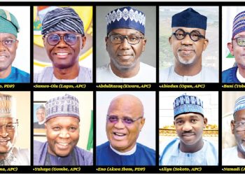 Govs. Sanwo-Olu, Makinde, Abiodun, AbdulRazaq, Buni win relection
