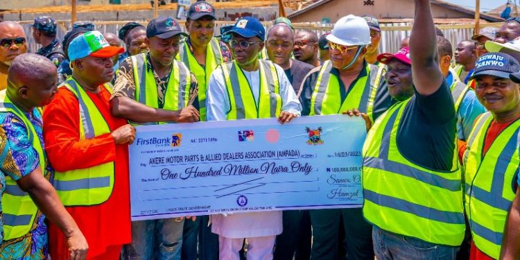 Sanwo-Olu donates N100m to Akere Market fire victims
