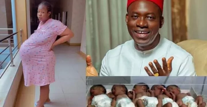 Soludo gives N2m to Anambra couple with quintuplets