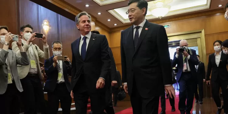 Antony Blinken begins talks in Beijing during high-stakes visit to China