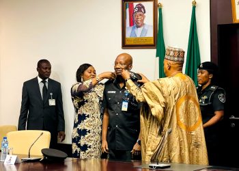 Shettima decorates new acting IGP, Egbetokun