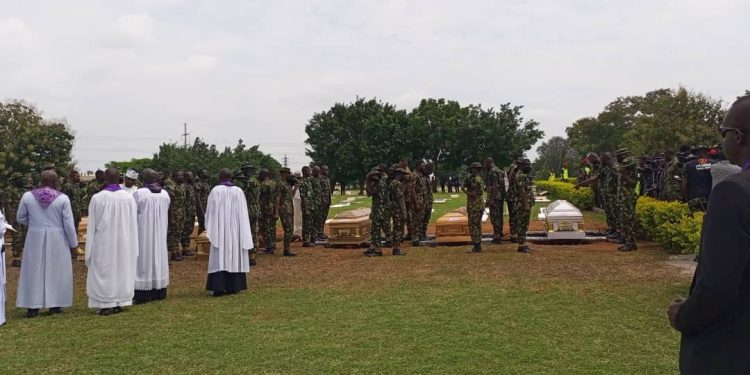 Military holds mass burial for slain personnel in Niger State ambush, air crash
