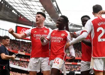 Arsenal vs Nottm Forest: Nketiah, Saka score in Gunners 2-1 win