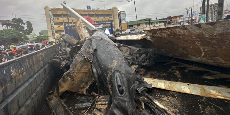 Light aircraft on test-run crashes on Lagos road