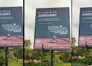 Atiku attacks Tinubu as FG destroys ‘All Eyes on the Judiciary’ billboards