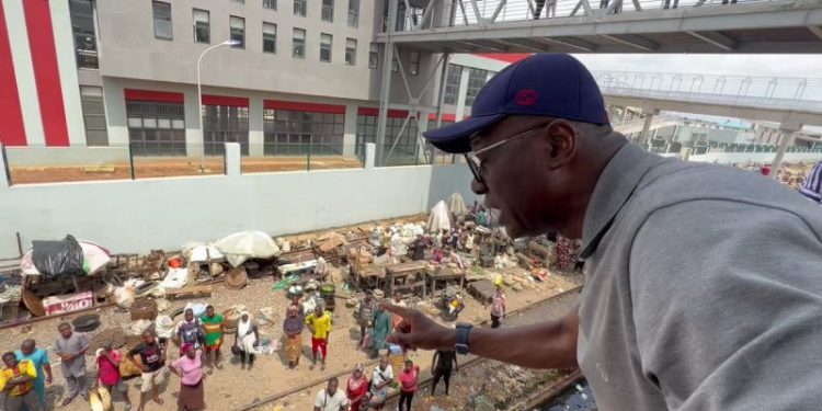 Sanwo-Olu issues traders two days ultimatum to vacate red line rail tracks