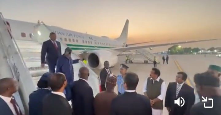 Tinubu arrives India ahead of G20 Summit