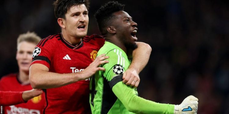 Champions League: Onana, Maguire step up to save Man Utd