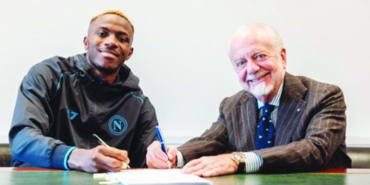 Osimhen to earn N206.6m weekly in new three-year deal